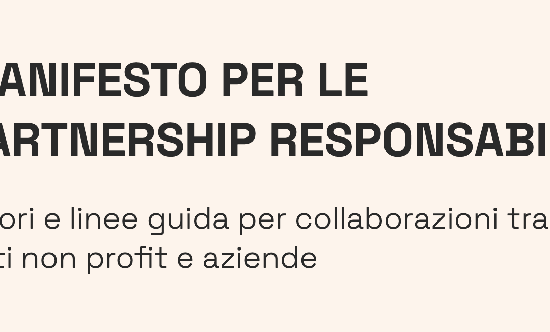 Casa Priscilla aderisce al Manifesto per le Partnership Responsabili